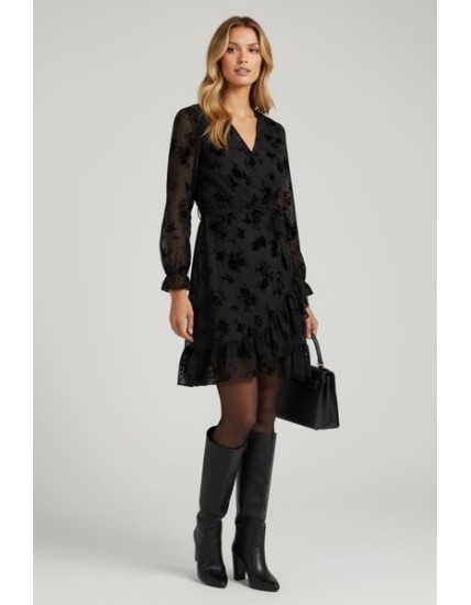 Robe Olivia noir courte