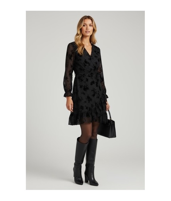 Robe Olivia noir courte