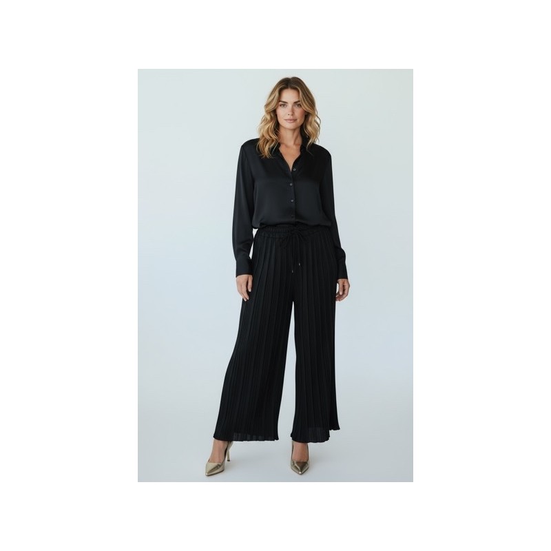 Pantalon plissé femme