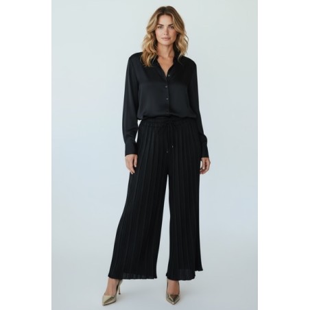 Pantalon plissé femme