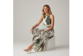 Combinaison plissé imprimé floral