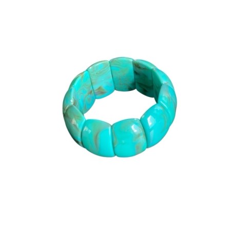 Bracelet élastique  turquoise