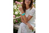 Bracelet élastique  turquoise
