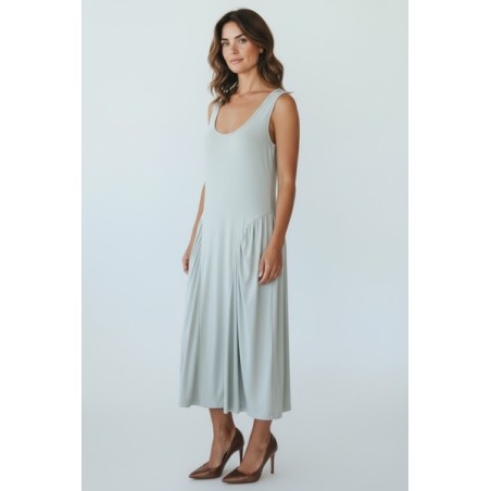 Robe longue fluide en jersey made in FRANCE