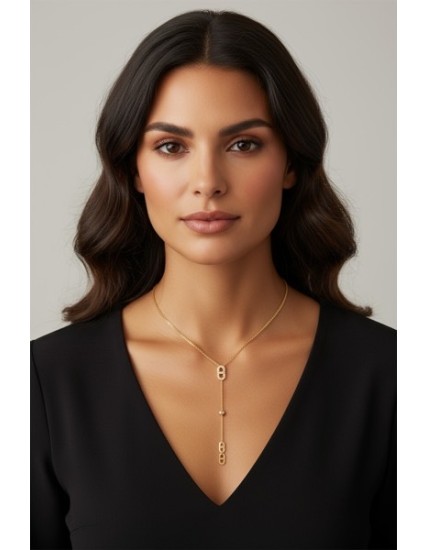 collier en acier inoxydable doré drain de café