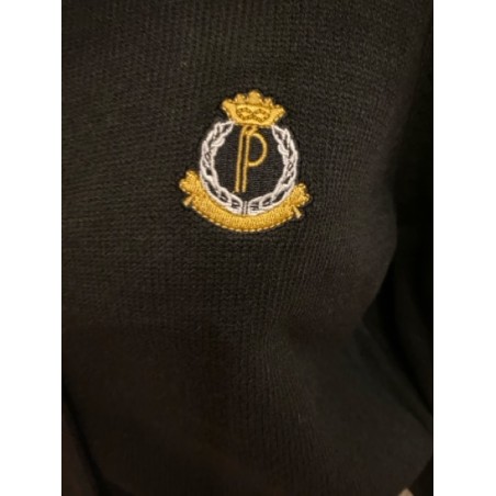 Gilet noir chic à col intégré – Cardigan femme élégant