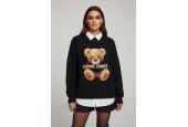 Pull Femme Noir “NOUNOURS” – Style Casual Chic & Détails Brodés
