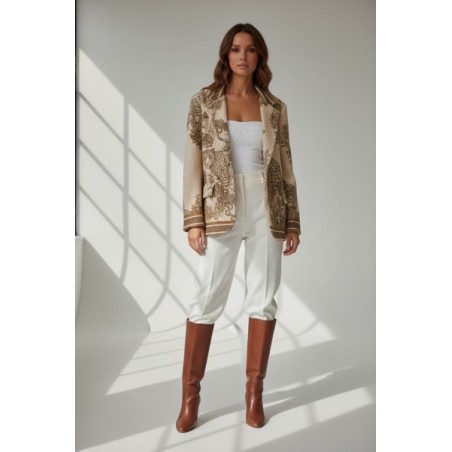 Veste Imprimé Savane pour Femme – Look Safari Élégant & Moderne