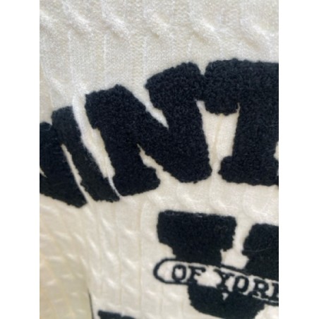 Pull Universitaire Varsity Montana Sports Unisexe – Sweat Oversize Chenille Bleu Marine Molleton Chaud