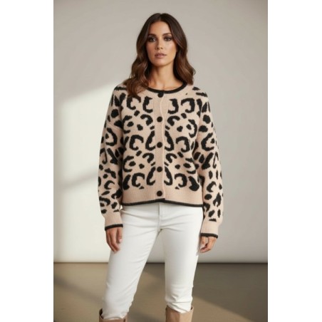 Gilet Femme Imprimé Léopard Chic & Tendance