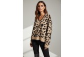 Pull motif léopard tendance – Doux, chaud et stylé pour un look moderne