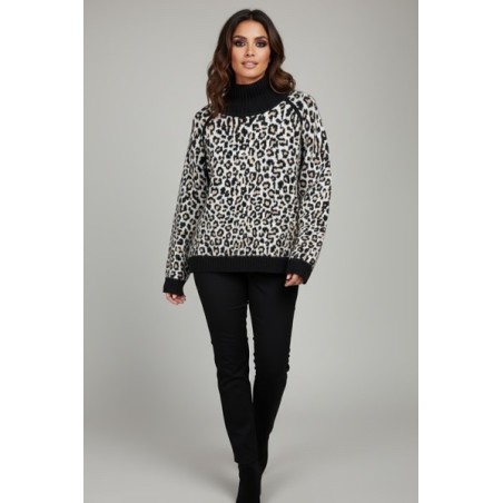 Pull Léopard Femme Hiver – Confort, Style Casual Chic & Coupe Moderne