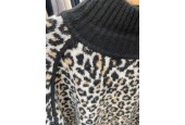 Pull imprimé léopard femme