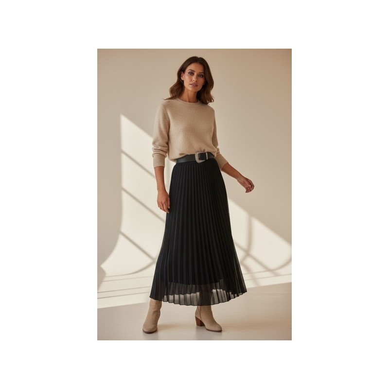 Jupe Longue Plissée Élégante pour Femme