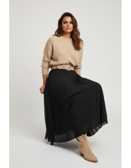 Jupe Longue Plissée Élégante pour Femme