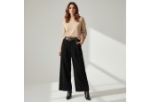 Pantalon large en velours noir