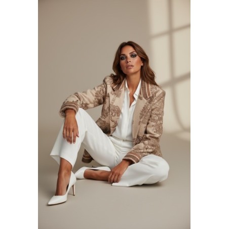 Veste Imprimé Savane pour Femme – Look Safari Élégant & Moderne