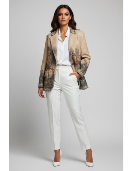 Veste femme matière bouclette effet mouton