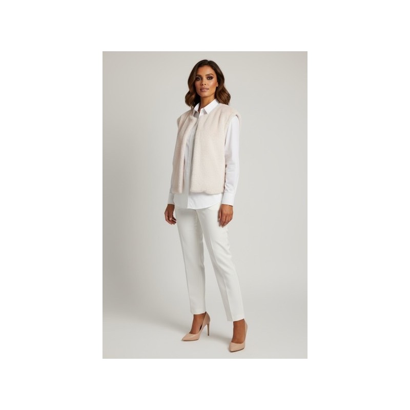 Veste sans manches femme en fausse fourrure