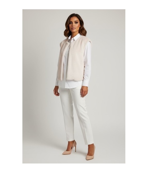 Veste sans manches femme en fausse fourrure
