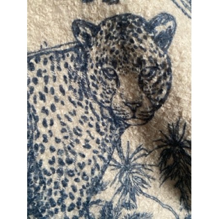 Veste sans manches motif Savane effet bouclette mouton – Gilet safari tendance femme