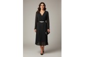 Robe Noire Plissée Pailletée Robe Noire Plissée Pailletée