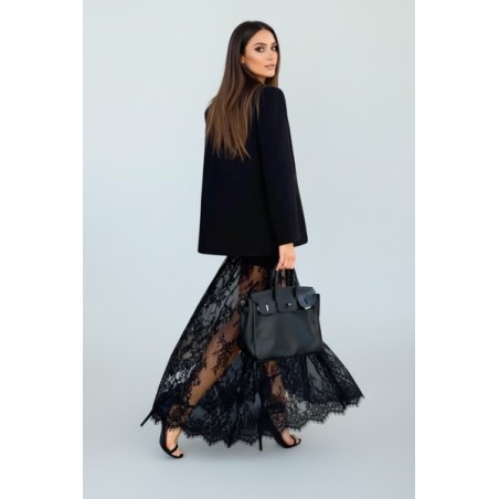 Jupe-short deux-en-un en dentelle noire – Élégante & tendance