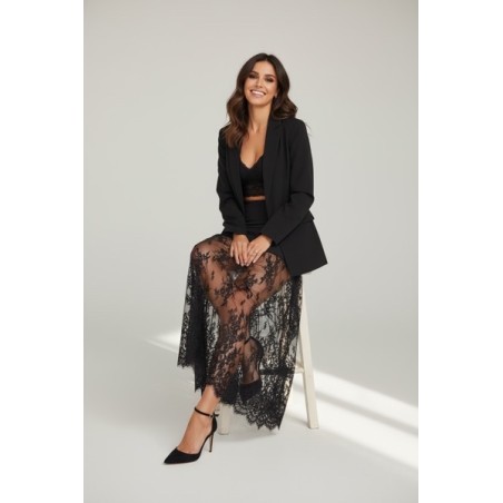 Jupe-short deux-en-un en dentelle noire – Élégante & tendance