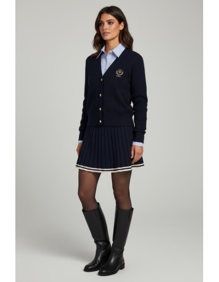 Gilet avec col chemise intégré