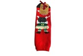 Chaussettes de Noël Festives – Motif Personnage de Noël – Rouge Chaussettes de Noël Festives – Motif Personnage de Noël – Rouge