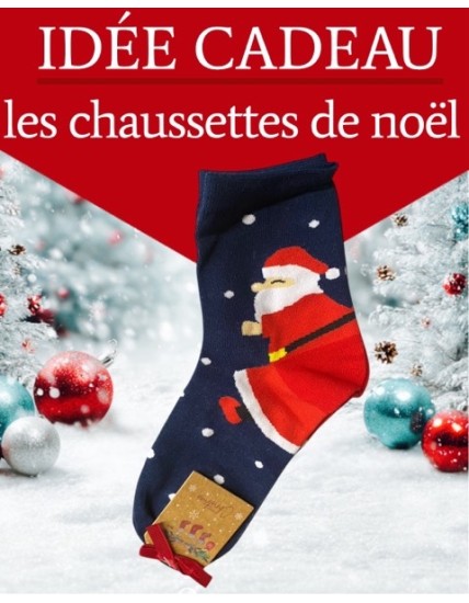 Chaussettes de Noël Père Noël – Confort, Style et Esprit Festif