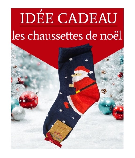 Chaussettes de Noël Père Noël – Confort, Style et Esprit Festif