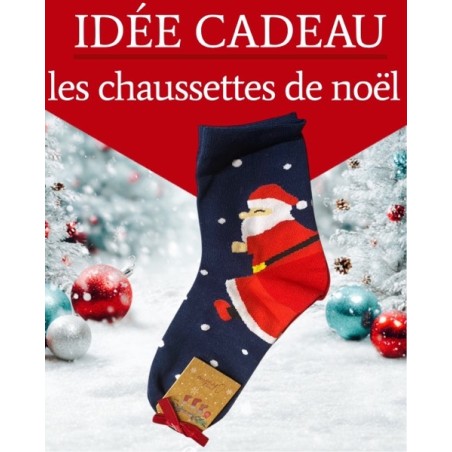 Chaussettes de Noël Père Noël – Confort, Style et Esprit Festif